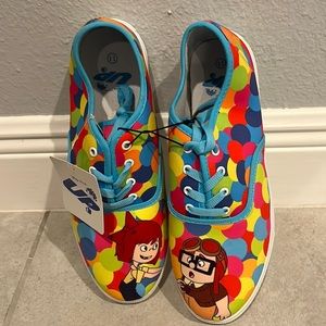 NWT Disney Pixar Up Carl & Ellie Balloons Lace-Up Sneakers Size 11